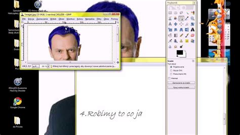 Jak zmienic Kolor wlosów w Gimpie YouTube