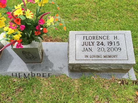 Florence Hunter Hembree Find A Grave Memorial