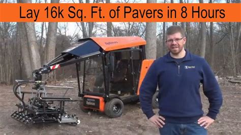 16k Sq Ft In 8 Hours Using The S19 Paver Laying Equipment YouTube