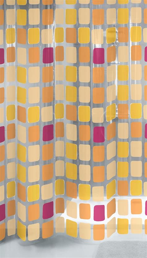 Kleine Wolke 4956580305 Sonny Rideau De Douche En PEVA Jaune 180 X 200