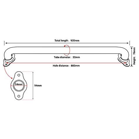 Purife Inch No Slip Wall Mounted Metal Staircase Handrail Hand