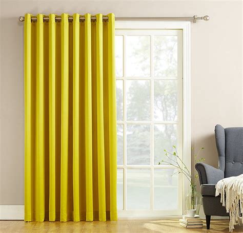 Sun Zero Millennial Becca Extra Wide Energy Efficient Patio Curtain