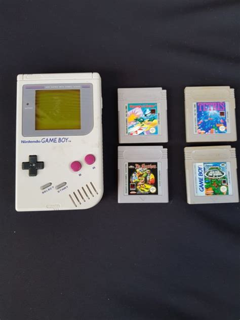 1 Nintendo Gameboy Classic Console With Games 4 Catawiki