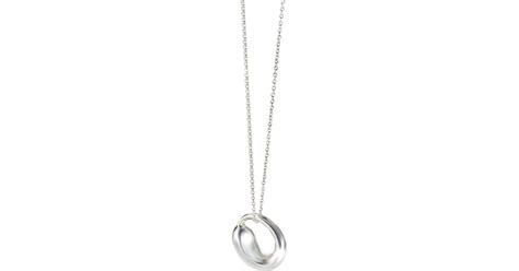 Tiffany And Co Elsa Peretti Eternal Circle Pendant In Sterling Silver On