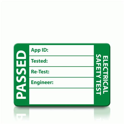 Which Test Tag Colours Should You Be Using regarding Pat Testing Labels ...