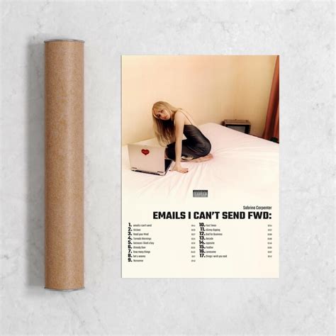 Sabrina Carpenter Emails I Cant Send Fwd Album Cover Poster Etsy