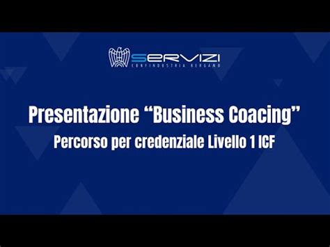 Presentazione Business Coacing Percorso Con Credenziale Livello