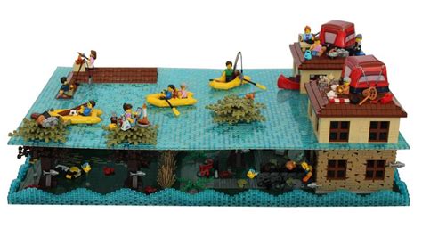 LEGO Flood | Lego projects, Big lego, Lego