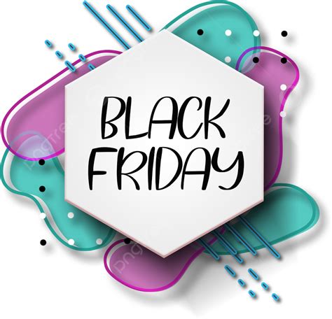 รูปเส้นขอบเรียบง่ายสีดำวันศุกร์ Png คลิปอาร์ตวันศุกร์ Black Friday การส่งเสริมภาพ Png และ