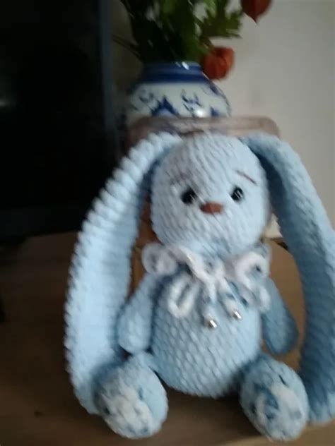 AMIGURUMI HASE Handarbeit handmade gestrick gehäkelt EUR 24 95