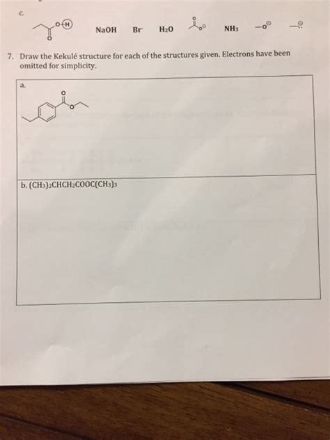 Solved Draw The Kekule Structure For Each Of The Chegg