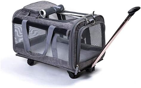 Sac De Transport Roulette Pour Chien Chat En Trolley Chariot