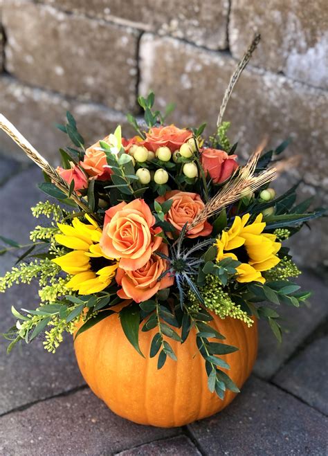 Fall Pumpkin Arrangement Centerpiece Pumpkin Arrangements Fall