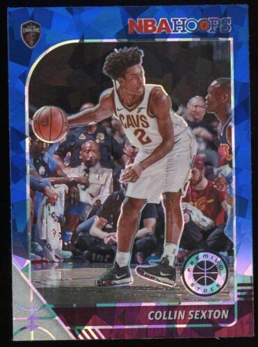 Panini Hoops Premium Stock Collin Sexton Blue Cracked Ice