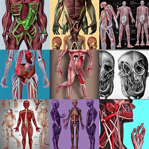 Anatomy of mutated human body horror | Stable Diffusion