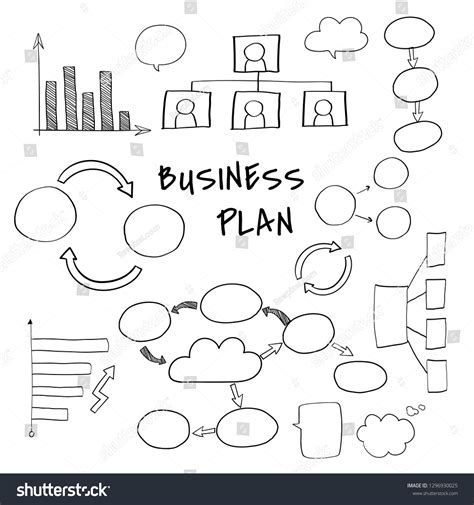 Business Plan Set Chart Graph Vectors Stock Vector Royalty Free 1296930025 Shutterstock