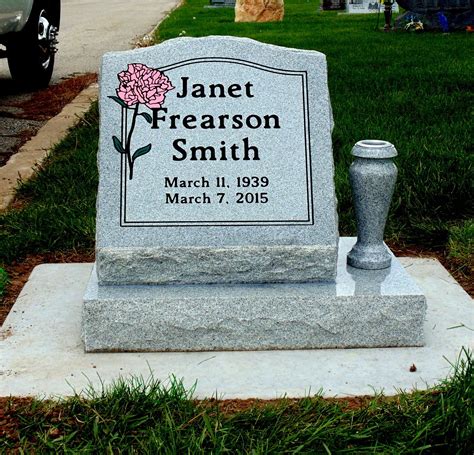 Single Slant Online Headstone Designer