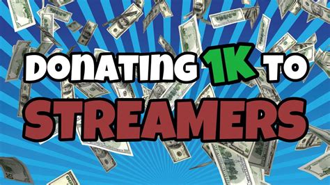 Donating 1k To Streamers Pls Donate Youtube