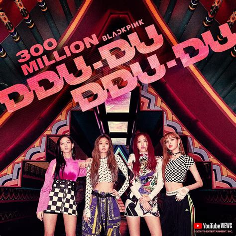 Square Poster Blackpink Ddu Du Ddu Du 300 Million Youtube Views