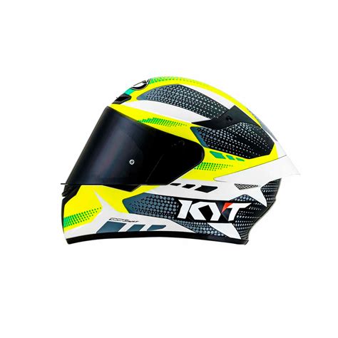 Capacete Kyt Tt Course Gear Preto E Amarelo Sbs Motos