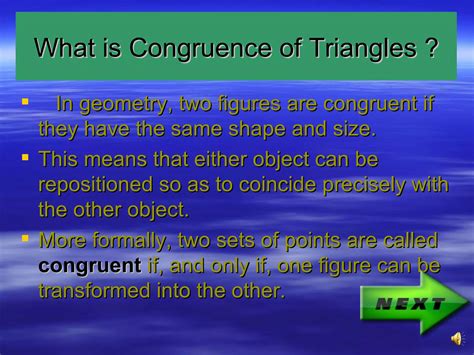 Congruence Of Triangles Ppt