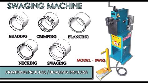 Swaging Machine Beading Machine Model Sw63 Youtube