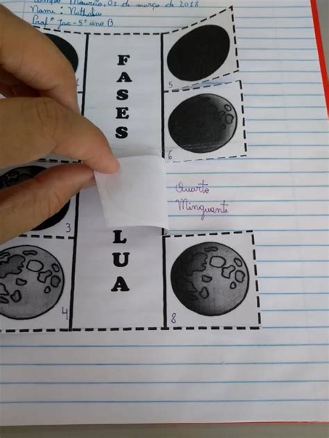 Caderno Interativo Fases Da Lua Solar System Coloring Pages Moon