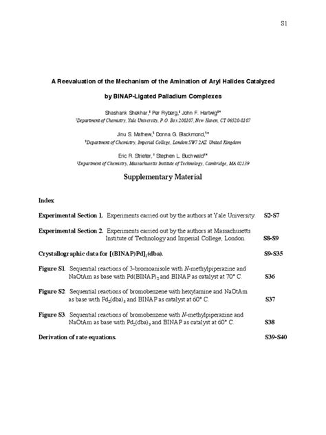 Pdf Reevaluation Of The Mechanism Of The Amination Of Aryl Halides