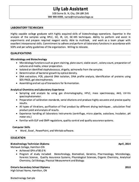 Sample Of Laboratory Technician Resumes Resumesdesign Laboratory Technician Lab Technician