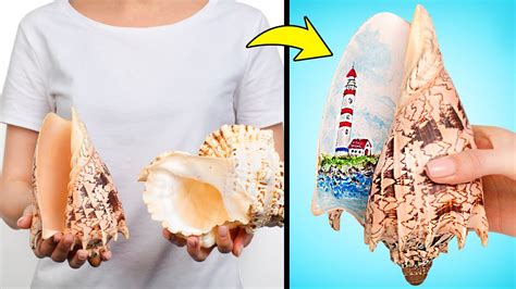 Как сделать потрясающие украшенные ракушки - YouTube