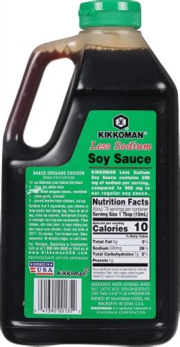 Kikkoman® Less Sodium Soy Sauce 40 Fl Oz Frys Food Stores