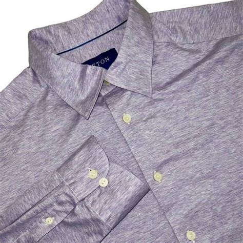 Eton Eton Mens Light Purple Cotton Jersey Knit Button Down Shirt Grailed