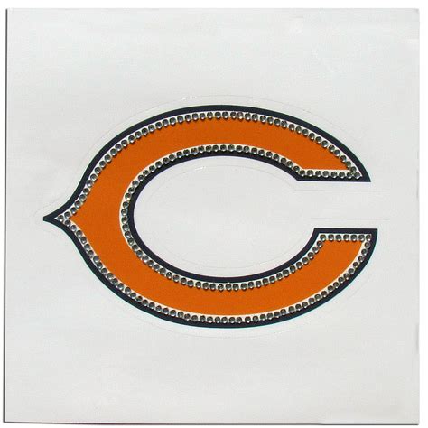 International Wholesale Supply Chicago Bears Vinyl Bling Decal