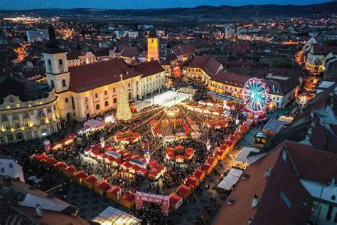 VIDEO Târgul de Crăciun din Sibiu se extinde în Piața Mică Piața Huet