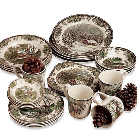 Johnson Brothers Friendly Village 28-Piece Dinnerware Place Setting ...