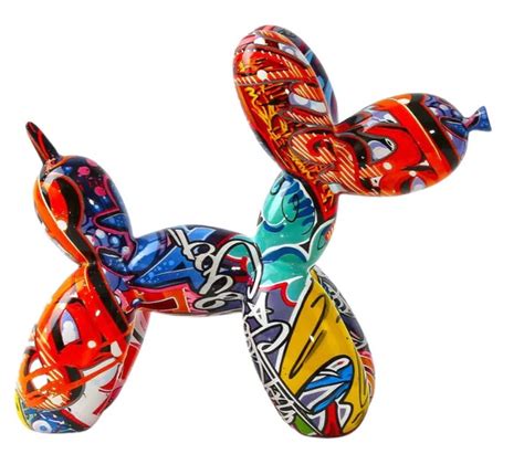 ArtZ® Graffiti Painted Balloon Dog Sculpture | Property Room