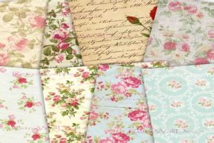 Floral Digital Paper Pack Graphic By Retrowalldecor Creative Fabrica