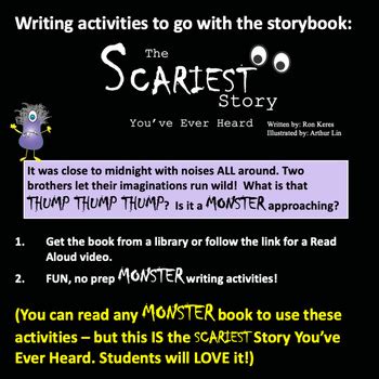 The Scariest Story You Ve Ever Heard First And Second Grade Writing