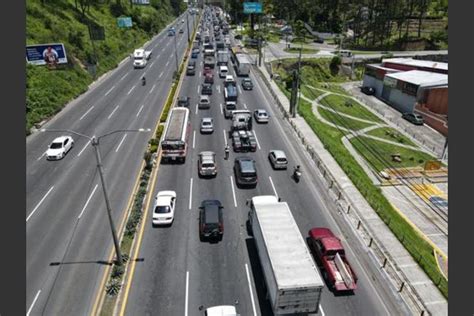 Atención Cierran carril en kilómetro 21 ruta al Pacífico