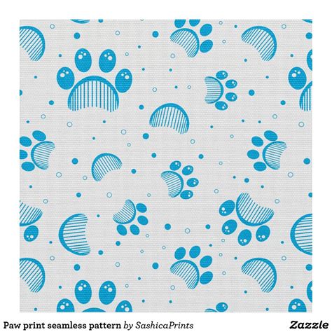 Paw print seamless pattern fabric | Fabric patterns, Seamless patterns ...