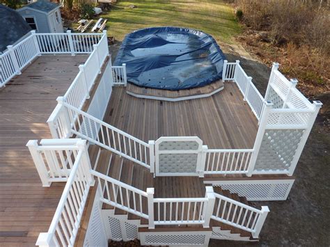 25 Multi Level Deck Design Ideas For Exciting Parties Decks Backyard Backyard Pool In