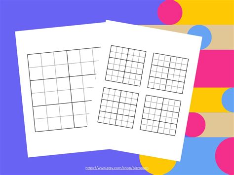 Blank Sudoku Pages Printable Sudoku Grids Printable Blank Sudoku