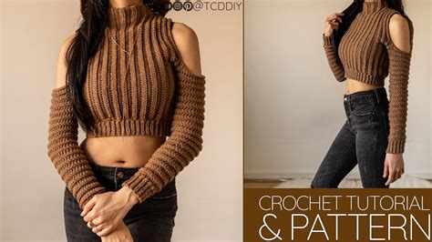 How To Crochet Turtleneck Hoodie Pattern And Tutorial Diy Youtube