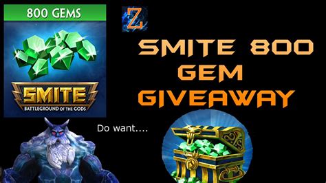 Smite Giveaway Gems Youtube