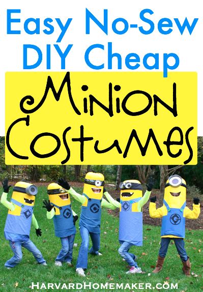 Easy No-Sew DIY Minion Costumes - Harvard Homemaker