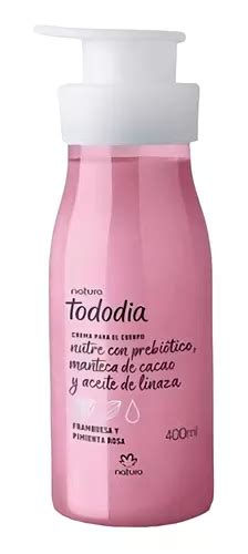 Creme Para Corpo Natura Tododia Framboesa E Pimenta Rosa Pote De 400ml 400g