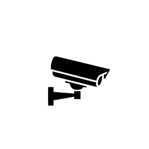 Premium Vector CCtv Camera Silhouette Security Camera Vector Design