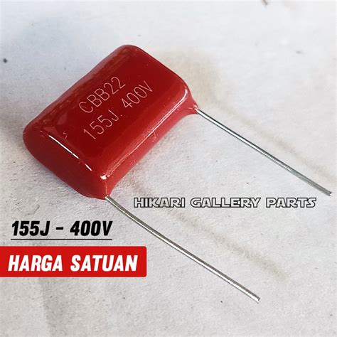 Kapasitor Milar 155J 400V Mylar Capacitor 155j 400volt CBB22 Milar