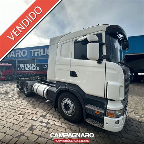 Caminhão Scania R420 6x2 Branco 2011 Vendido Campagnaro