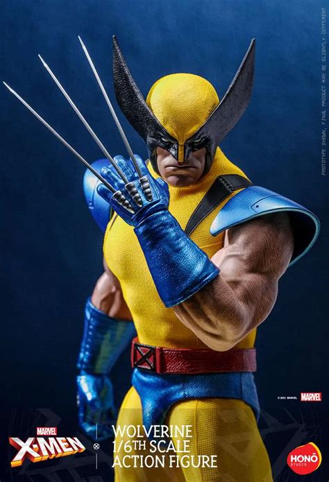 Marvel X-Men Wolverine 16 Sixth Scale Figure Yellow Blue Costume Hono ...